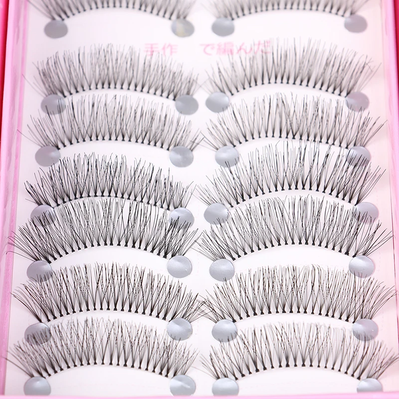 10 пар натуральные инструменты для макияжа без клея черные длинные Редкие