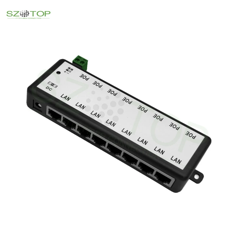 

Сетевой Ethernet-коммутатор с 8 портами, 100 А, 12-24 В
