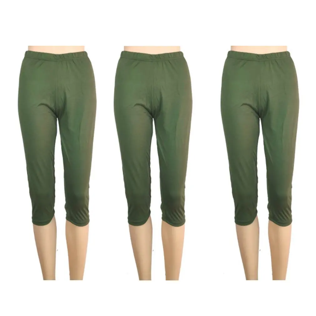 

Тонкие короткие леггинсы, эластичные брюки большого размера с низкой посадкой, универсальные спортивные штаны для йоги, укороченные брюки ...