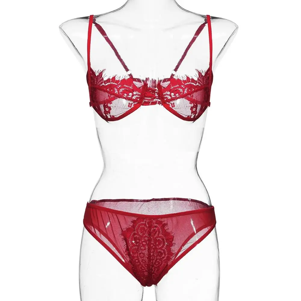 Женское сексуальное нижнее белье однотонный комплект нижнего белья с кружевным