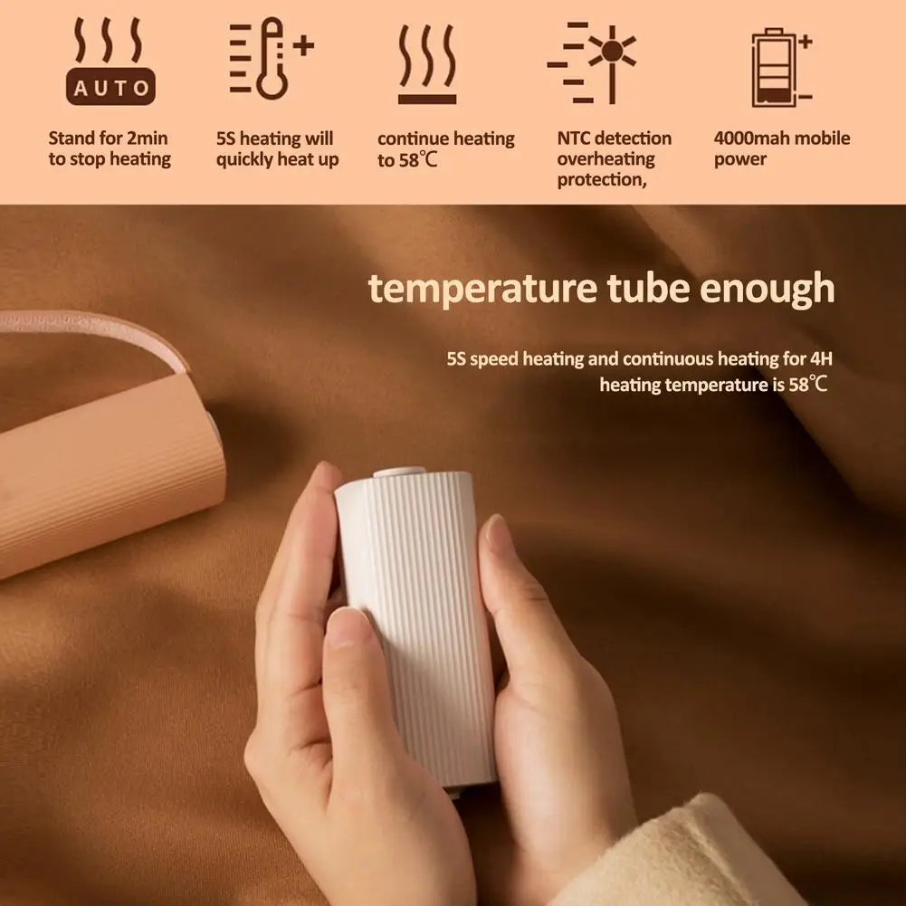 4000mAh 5V USB Перезаряжаемый Электрический подогреватель для рук Путешествия и банк