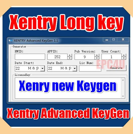 Для Xentry Advanced KeyGen 1 1-для Long Key Keygen разблокированный |