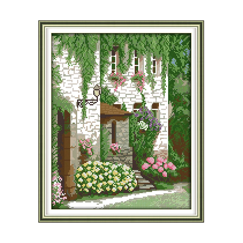 DIY рукоделие вышивка крестиком наборы для вышивки передней двери декорации узоры