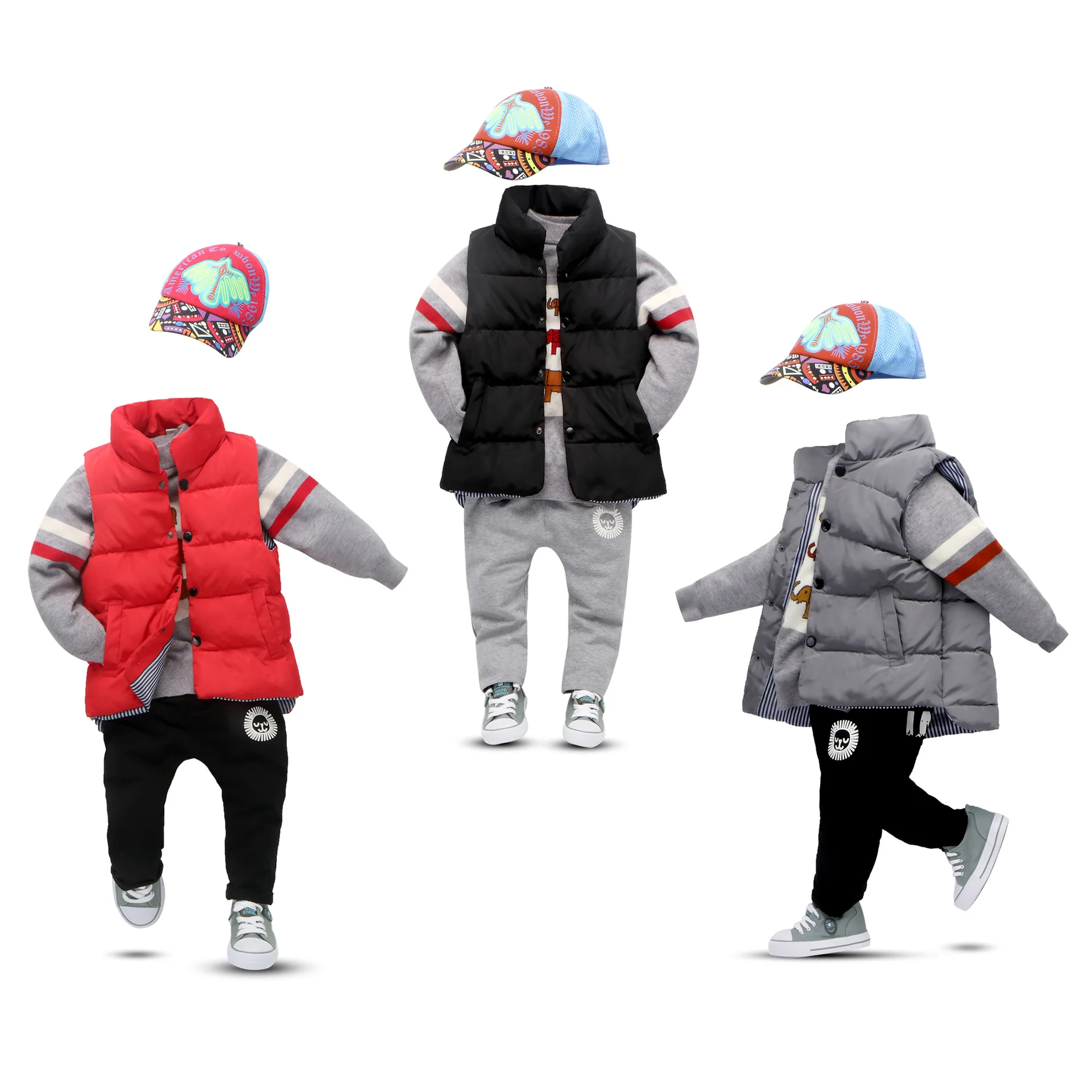 Осенне зимний Повседневный жилет для девочек куртка Верхняя одежда детей пальто