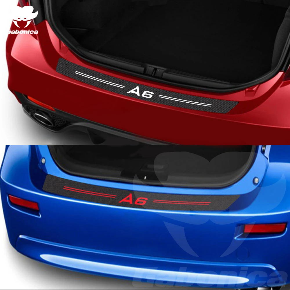 Автомобильные наклейки из углеродного волокна Защита бампера для Audi A3 A4 A5 A6 A7 A8 B5