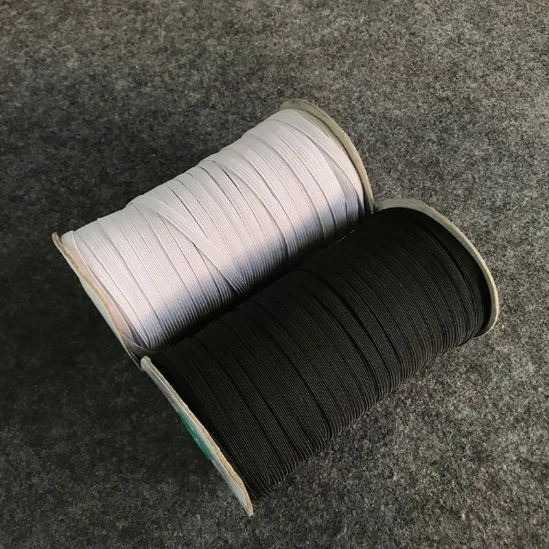 

Flat Elastic Cord Bands Reel Sewing Stretchy Tape Elasticity Strap Rope for Face E56C
