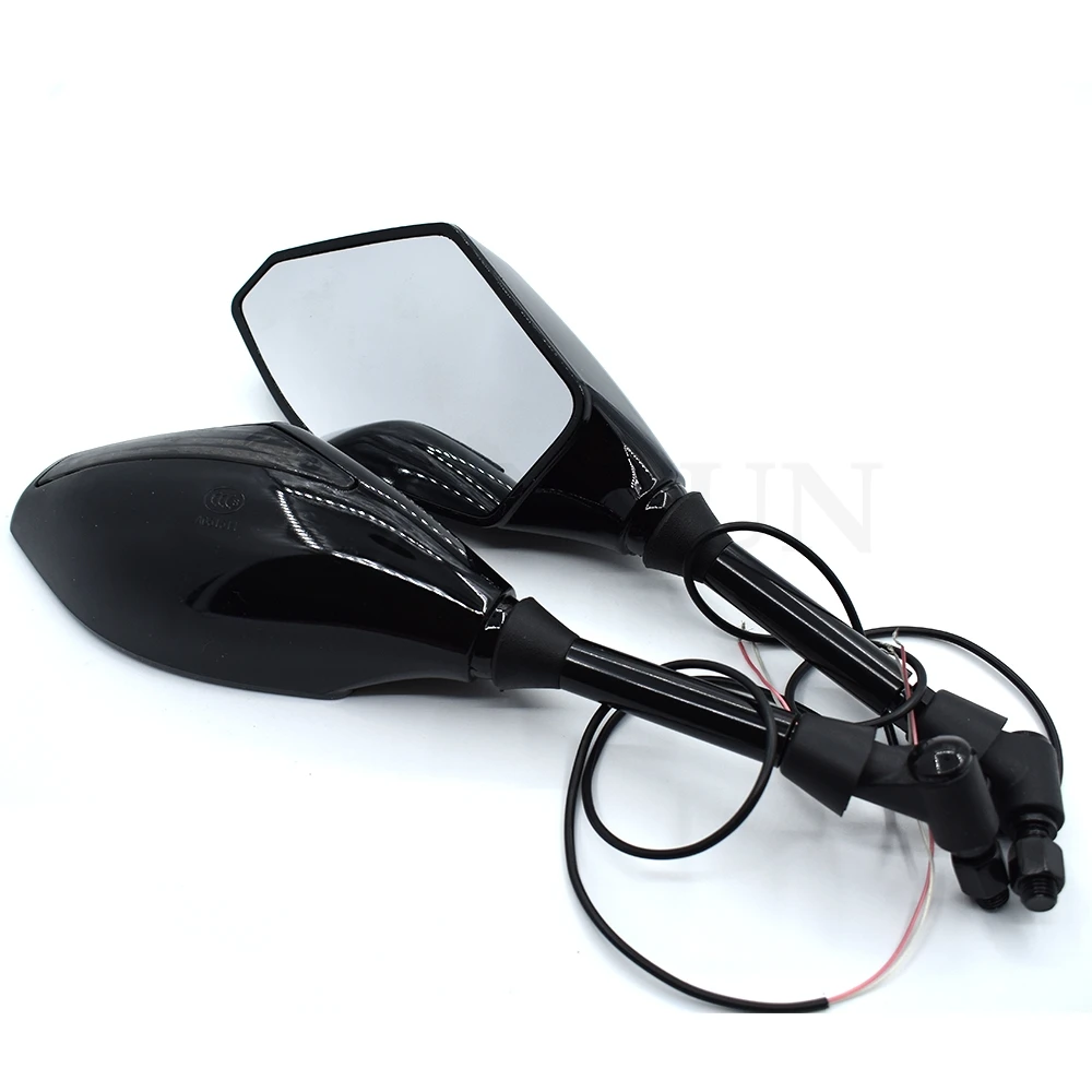 Углеродное волокно 10 мм мотоциклетный светодиодный светильник сигнала поворота