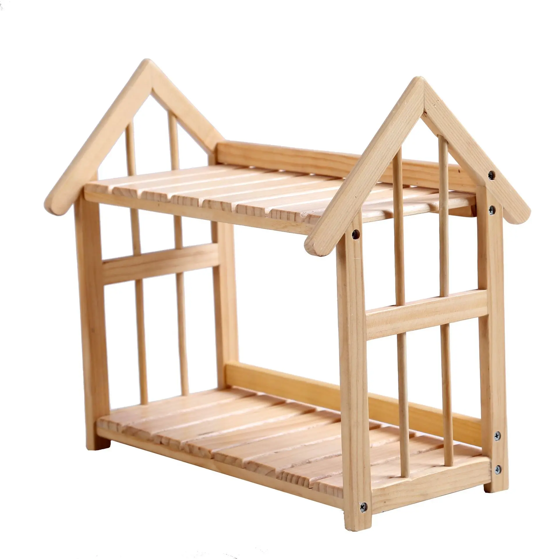 

Two-layer Storage Rack on Solid Wood Table, Kitchen Seasoning Rack, Creative Multi-function Rack