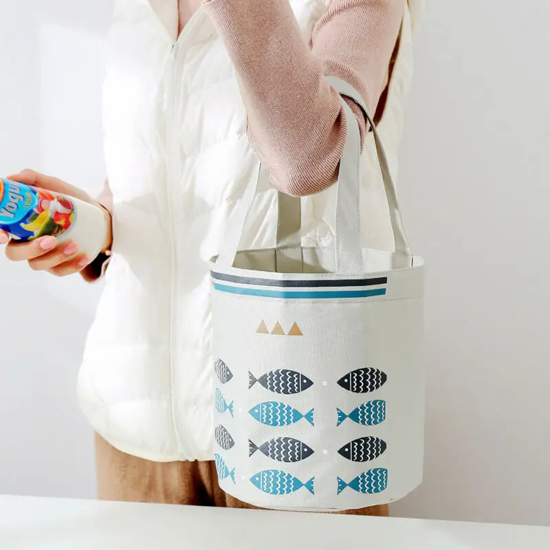 Милый мультфильм печатных Ланч мешок напиток изолированные термальные крутые