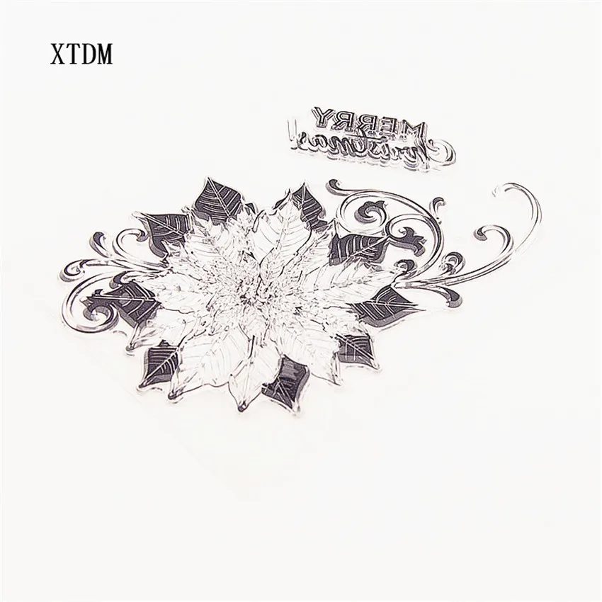 Горячая Распродажа кленовый цветок прозрачные штампы/силиконовые уплотнения