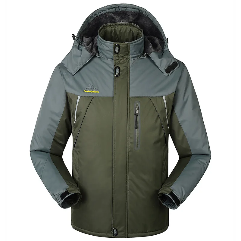 

Winter Jacket Men Women Plus Thick Velvet Down & Parka 6XL - 8XL Warm SportOutdoor Waterproof Windbreaker Chaquetas Hombre Coat