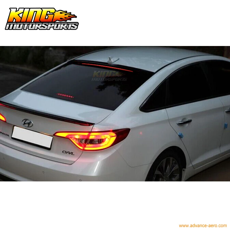 Светодиодный Неокрашенный спойлер подходит для hyundai Sonata 2015 2017|roof spoiler|led spoilersonata