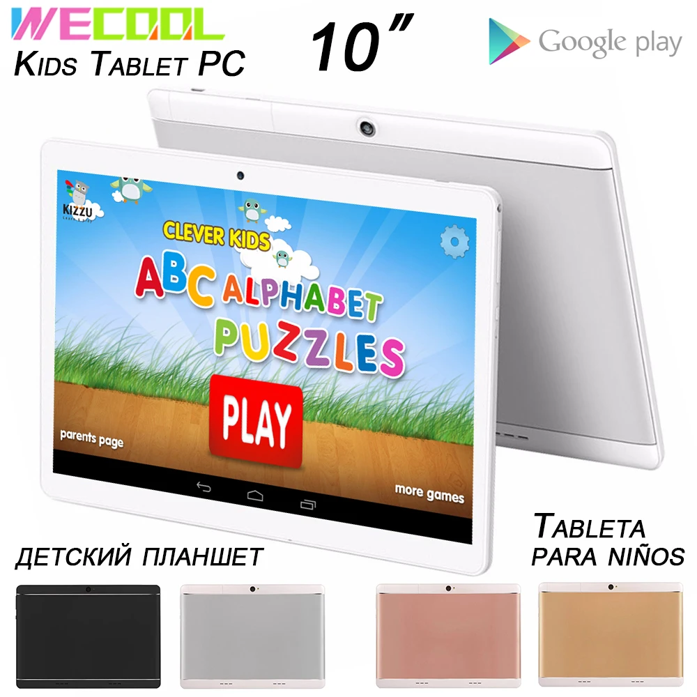 Детский планшет WeCool M102 10 дюймов Android сенсорный экран 16 ГБ предварительно