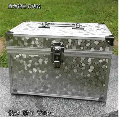 27 18 18cm Модный чехол для костюма, алюминиевая косметичка, чехол для косметики, высокое качество, большая емкость, косметичка, органайзер, чехол для хранения, чехол s - Цвет: 27 18 18cm