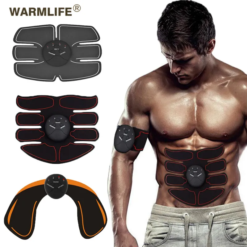 

New Smart EMS Muscle Stimulator ABS Abdominal Muscle Toner Body Fitness Shaping Massage Patch Sliming Trainer Exerciser Unisex