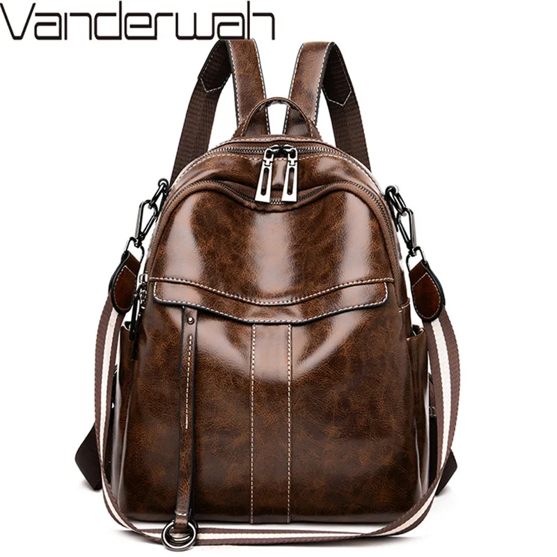 Многофункциональный рюкзак винтажные женские рюкзаки сумки на плечо из мягкой