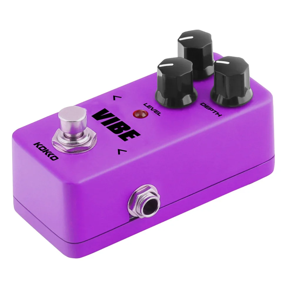 

Electric Guitar Effect Pedal Vibe Mini Analog Rotary Speaker Guitarra Effect Device True Bypass Guitar Accessories (Purple)