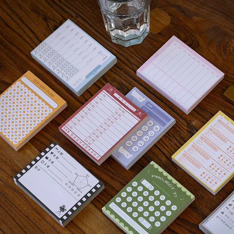 Новый блокнот для заметок 100 листов канцелярские Липкие заметки бумажные