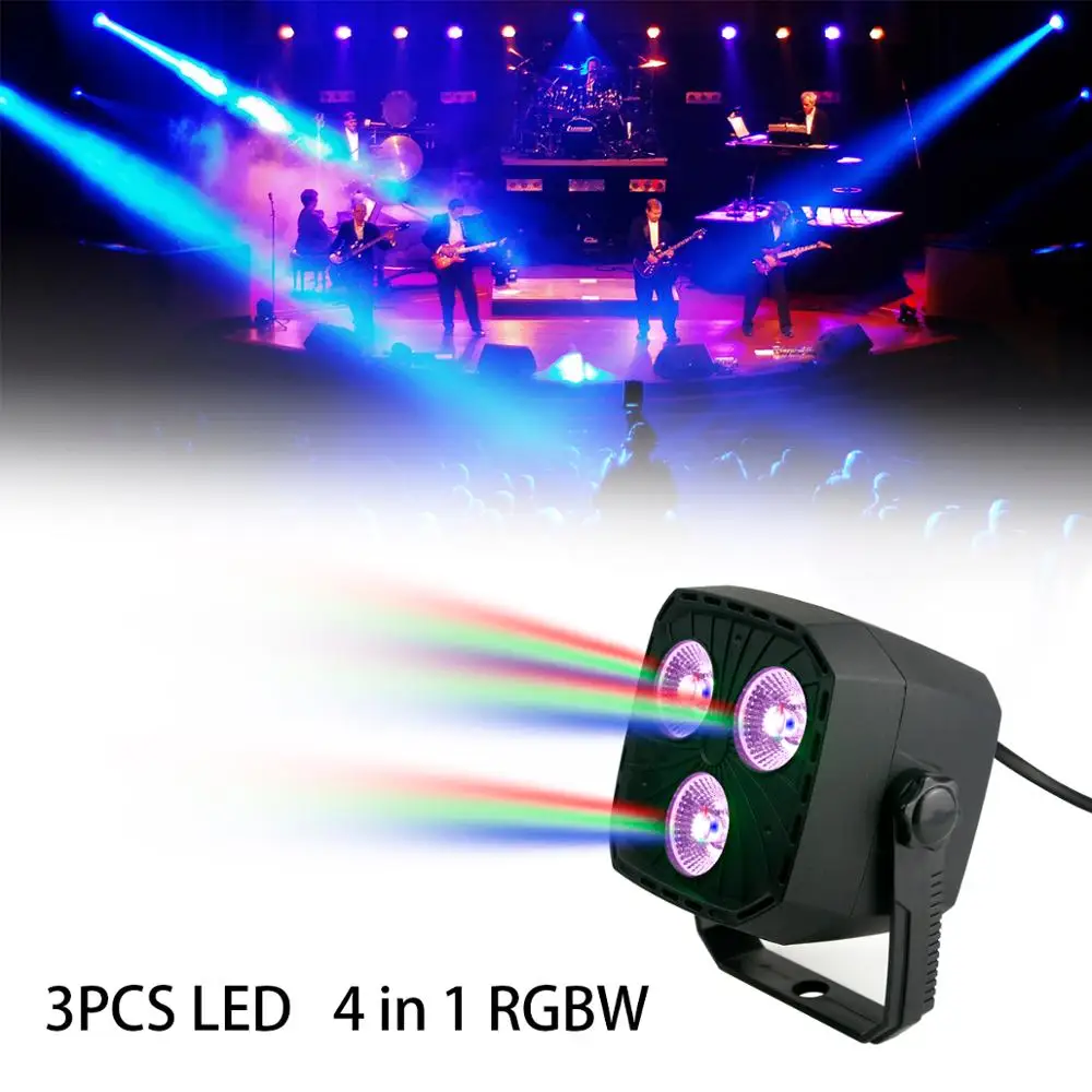 Par Lights 12 LED RGBW DJ 4 в 1 Disco Light DMX Controller Effect For KTV Stage Lighting|Эффект освещения сцены| |