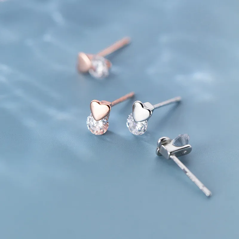 DAIWUJAN корейские Инс Стерлинговое Серебро 925 пробы глянцевое сердце