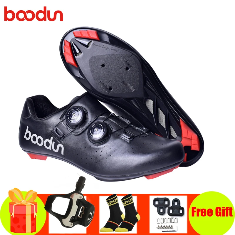

BOODUN cycling shoes men women sapatilha ciclismo riding bicycle sneakers add pedals self-locking breathable racing bike shoes