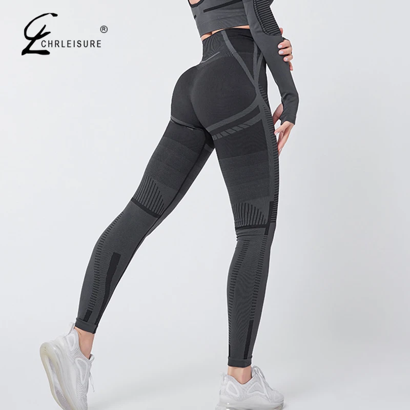 Сексуальные Бесшовные Леггинсы для фитнеса Женские Эластичные Обтягивающие с