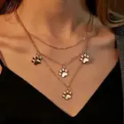 Новое 3-слойное длинное ожерелье с когтями для женщин ювелирные изделия ожерелья и подвески ювелирные изделия Чокер CF6