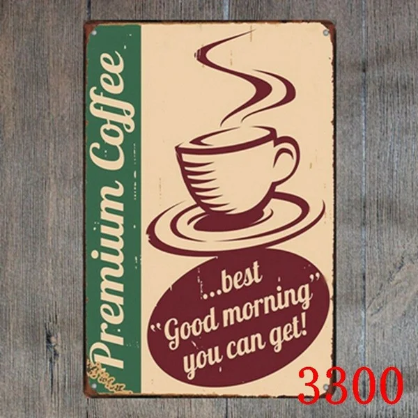 

Metal Tin Sign Premium Coffee Decor Bar Pub Home Vintage Retro Poster 20*30cm