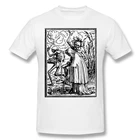 Мужские футболки в стиле панк, Забавные топы для танцев смерти, футболки из чистого хлопка в стиле Харадзюку