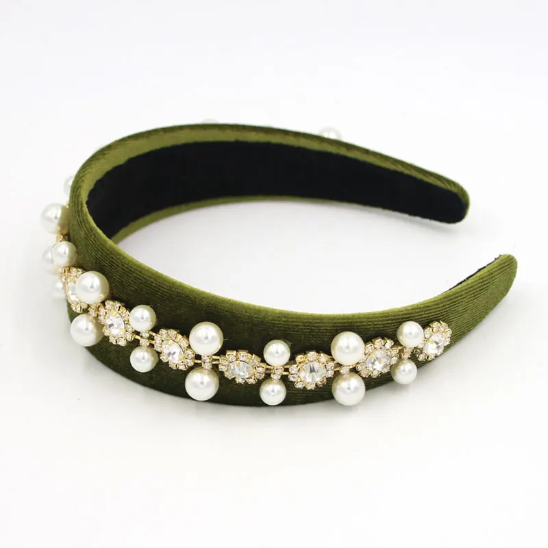 Новые повязки на голову Fioday в стиле барокко для женщин искусственный жемчуг