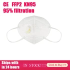 50100 шт KN95 FFP2 маска с клапаном Mascarillas уход за кожей лица маска респиратор Ffp3 6 Слои защита от пыли Защитная дыхательная маска