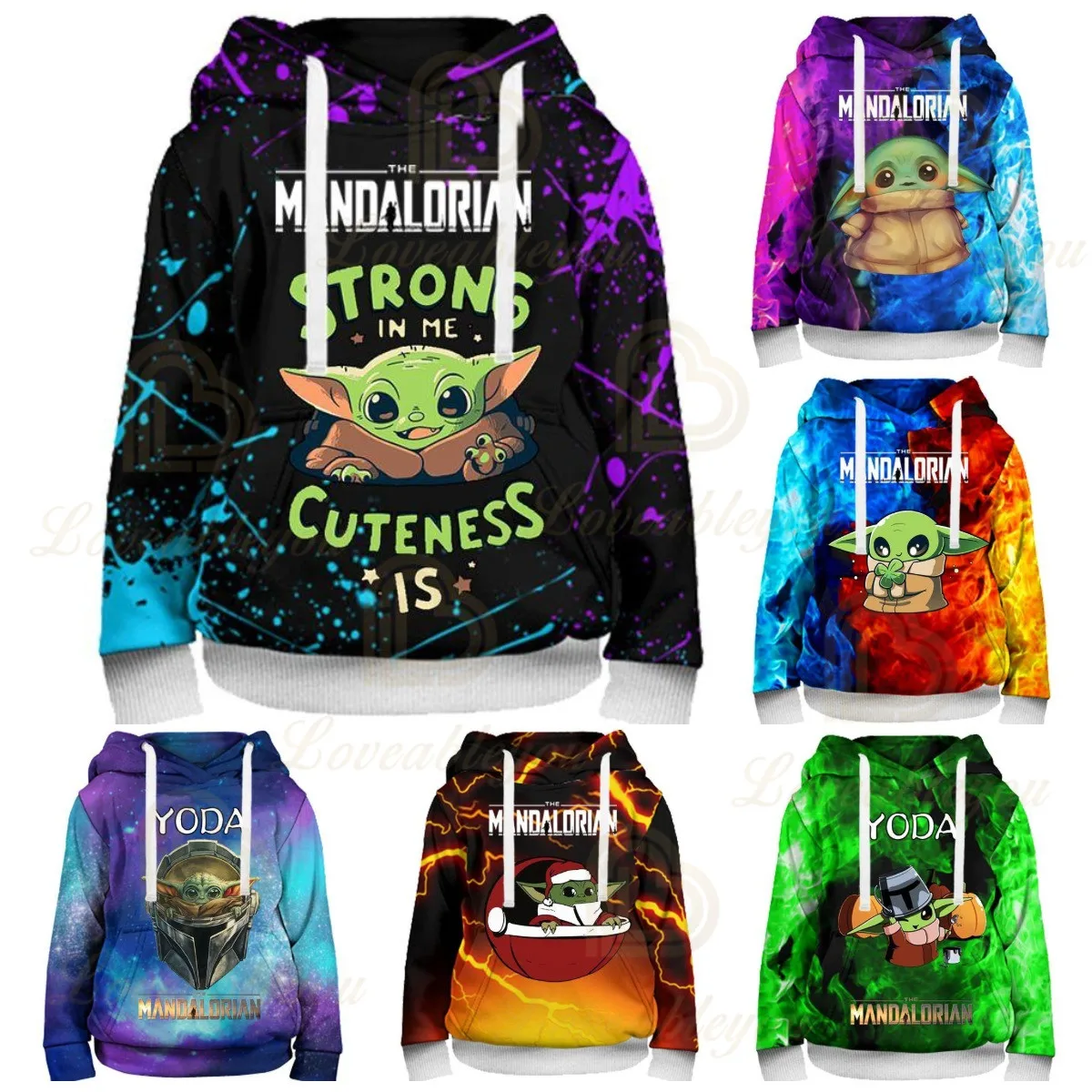 

Disney Baby Yoda Mandalorian 3d Hoodie Sweatshirt Boys and Girls Long Sleeve Jacket Coat Streetwear Kids Hoodies Teen Clothes
