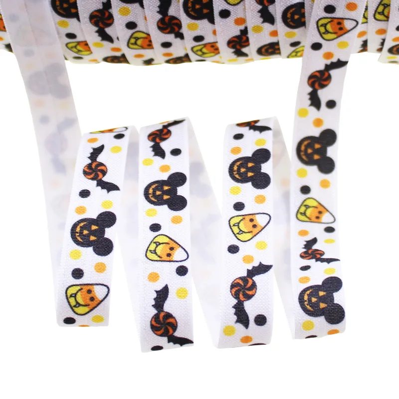 Хэллоуин ведьма тыква летучая мышь Череп паук паутина складная эластичная лента