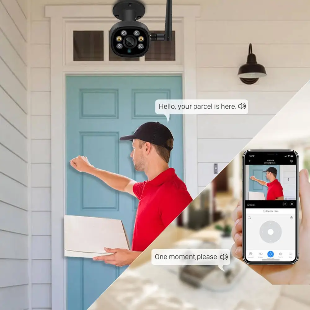 BESDER H.265 1080P Wi Fi IP камера двусторонняя аудиосвязь обнаружение ии TF слот 2