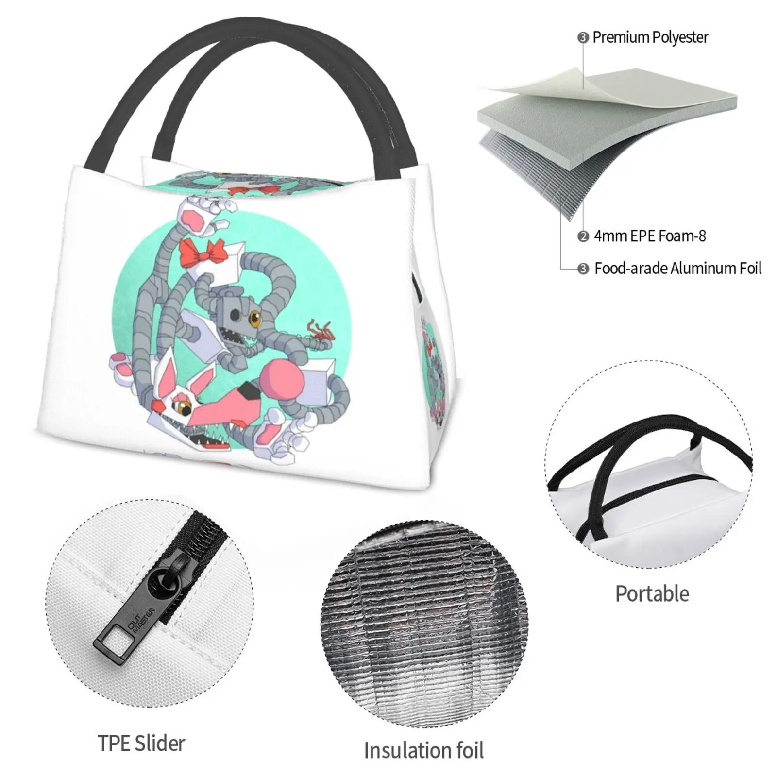 Портативная изоляционная сумка Tangled Mangle Fnaf Five Nights At Funtime игрушка-лиса Foxy - купить