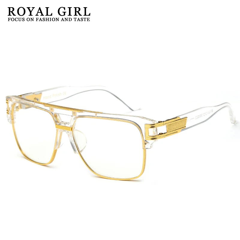 Ройя девушка Роскошные Для женщин бренд Очки Рамка Винтаж oversize прозрачные линзы