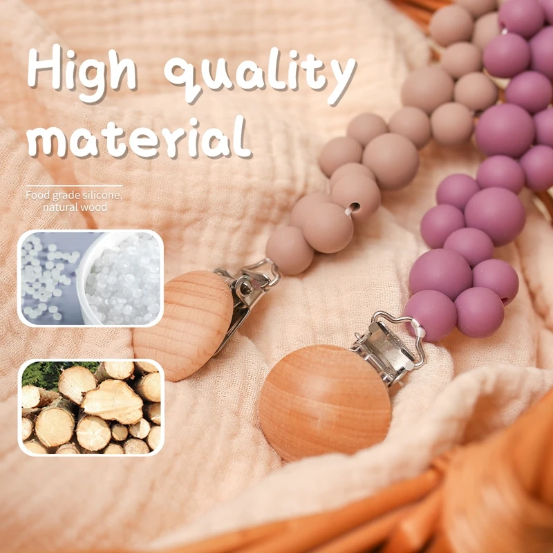 1 шт. цепочка для детской соски-Пустышки из пищевого силикона | Мать и ребенок