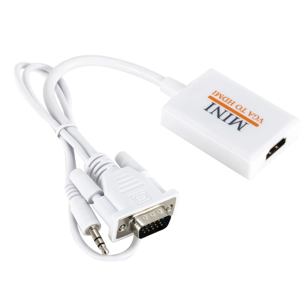 VGA папа к HDM Женский 1080P HD + Аудио ТВ AV HDTV видео кабель конвертер|Кабели VGA| |
