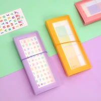 4 styles korea cute long sticker storage book kawaii journal sticker picture name card stationery organizer supplies accessories