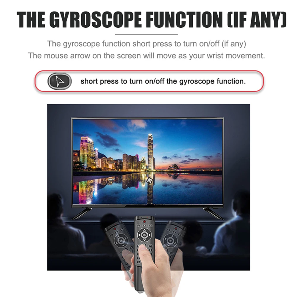 L8star Голосовая Гироскопическая воздушная мышь с подсветкой 2 4G беспроводной 6