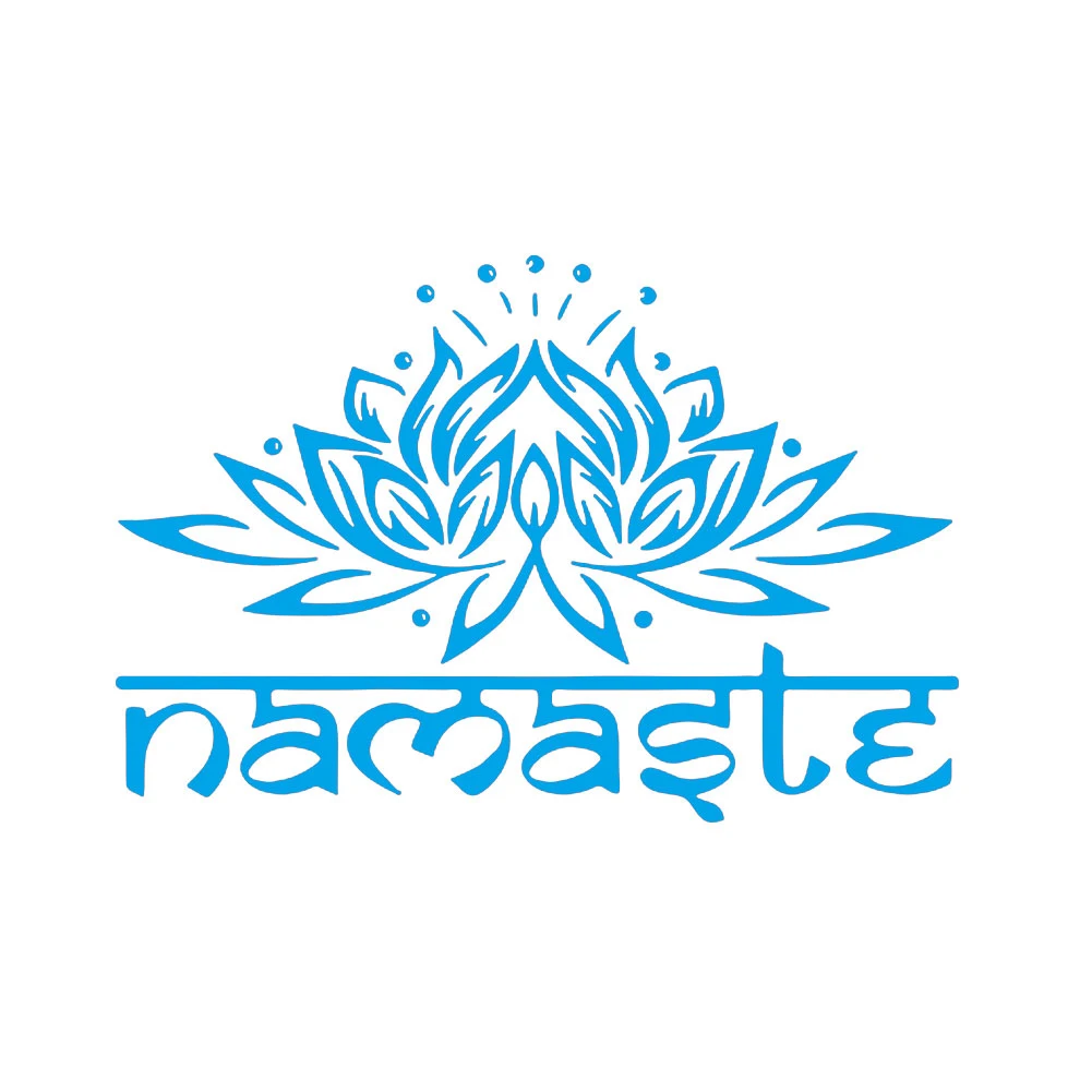 new fashion Indian Religion Namaste Lotus Living Room Bedroom Wallpapers Decals Home Decors Indian& Lotus Design stickers
