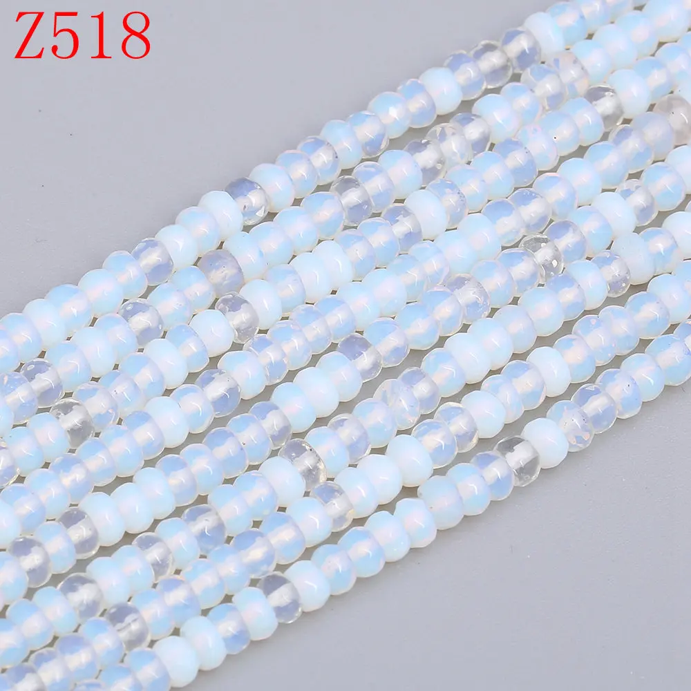 Opal Yumten круглые блестящие малахитовые бусины 5 мм* 8 мм бусины DIY бирюзовый агат украшение из розового кварца ручной работы натуральные аксессуары натуральные камни бисер для бисероплетения - Цвет: Opal