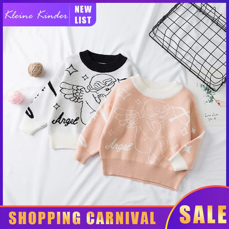 Свитер для девочек свитера мальчиков зимняя одежда малышей милый пуловер мягкий