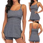 Размера плюс купальники Для женщин танкини наборы для ухода за кожей с трусы шортики дамы купальный костюм бикини комплект Купальники пуш-ап на лифчике с пуш-ап эффектом, Baadores Mujer 2021