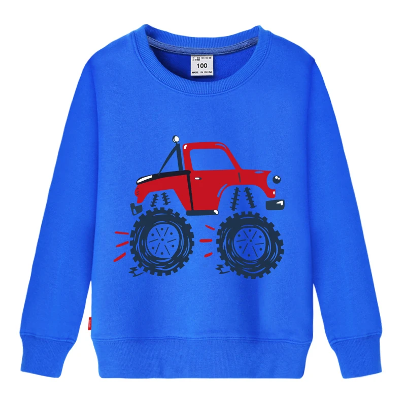 

Kids Hoodies Print Car Children's Sweatshirts Toddler Baby Boys Hoodie Fashion Clothes Girls Casual Cotton Little Girls Clothes