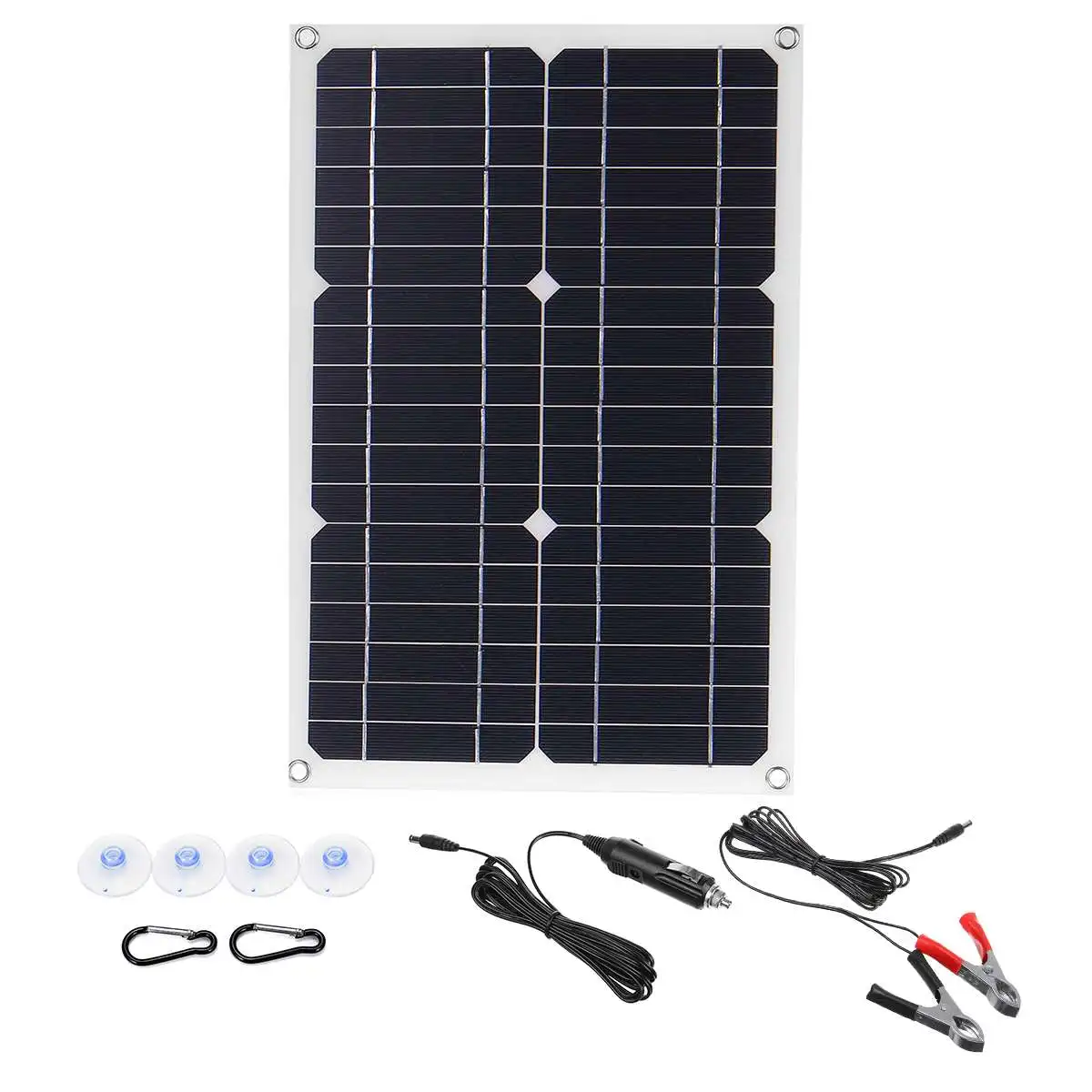 Скидка 200W Панели солнечные комплект Dual USB с 10/30/60/100A Контроллер панели солнечных батарей для автомобиля RV лодка яхта мобильный телефон Батарея Заря...