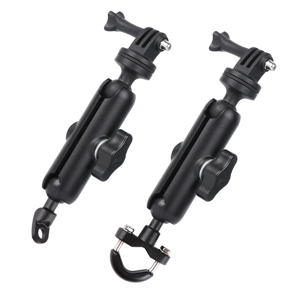 

Motorcycle Handlebar Rear Mirror Mount Rail for Gopro 9 8 7 6 5 Yi 4K SJCAM Sony EKEN DJI OSMO Action Sports Holder Ram Mounts