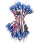 1000 шт. DC 5 В WS2811 IC RGB светодиодный модуль струсветильник 12 мм полноцветный IP65 Открытый водонепроницаемый рекламный светодиодный пиксельный светильник