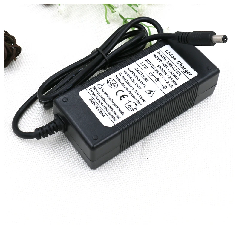 AERDU 29,4 V 2A 7S 24V блок питания литий-ионные батареи зарядное устройство AC 100-240V адаптер конвертер EU/US/AU/UK вилка