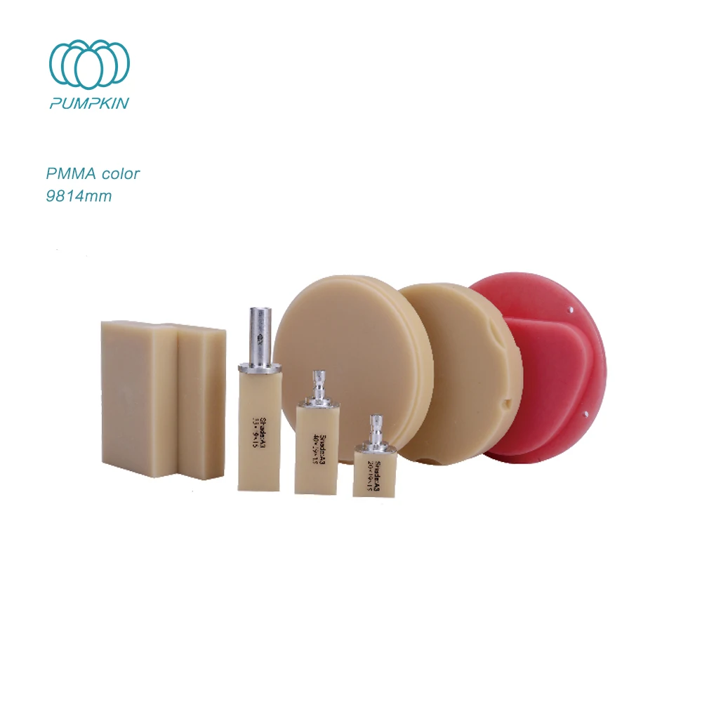 

10 шт., монохромные блоки PMMA для стоматологических лабораторий, 9814 мм